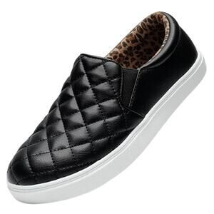 STQ Loafers Memory Foam Slip On Sneakers EleeS Quilted 1.0 Size US Womens 10.5